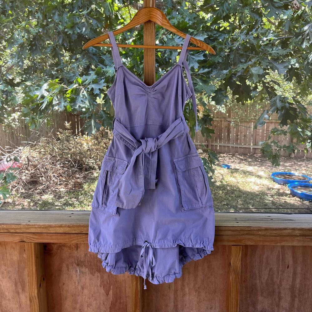 Patrizia Pepe Firenze Women's Vintage Purple Y2K Utility Dress Size XS-  RARE!